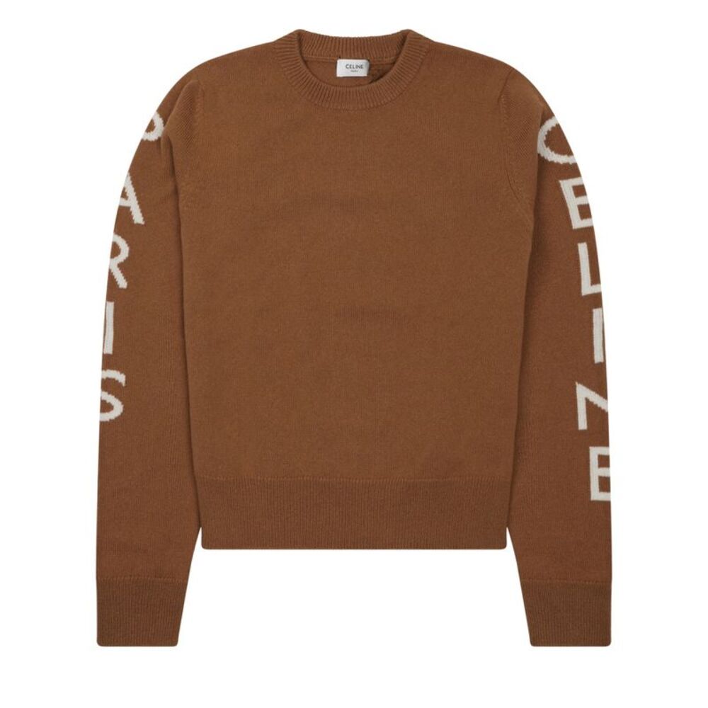Celine Women Wool Logo Sweater